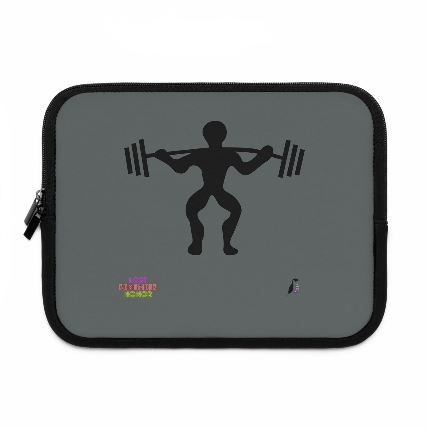 Laptop Sleeve: Weightlifting Dark Grey