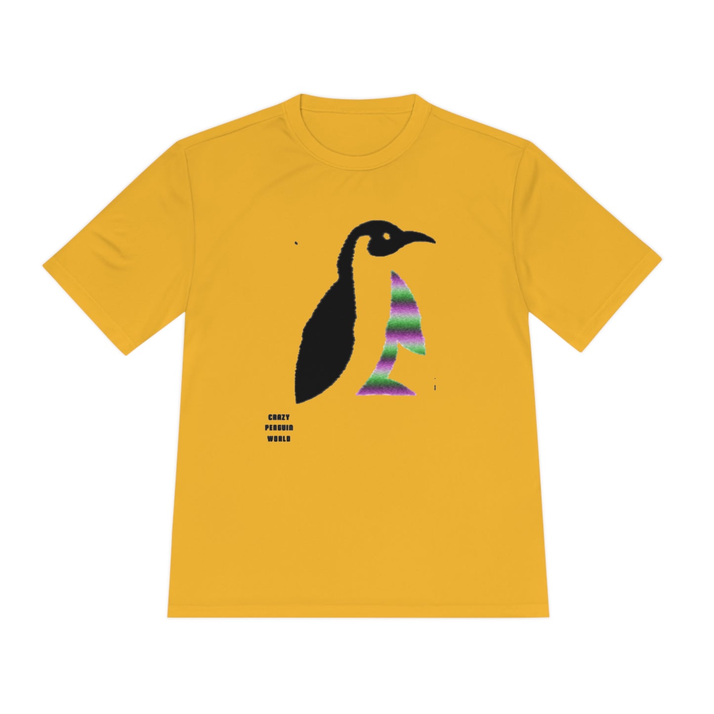 Moisture Wicking Tee: Crazy Penguin World Logo #1