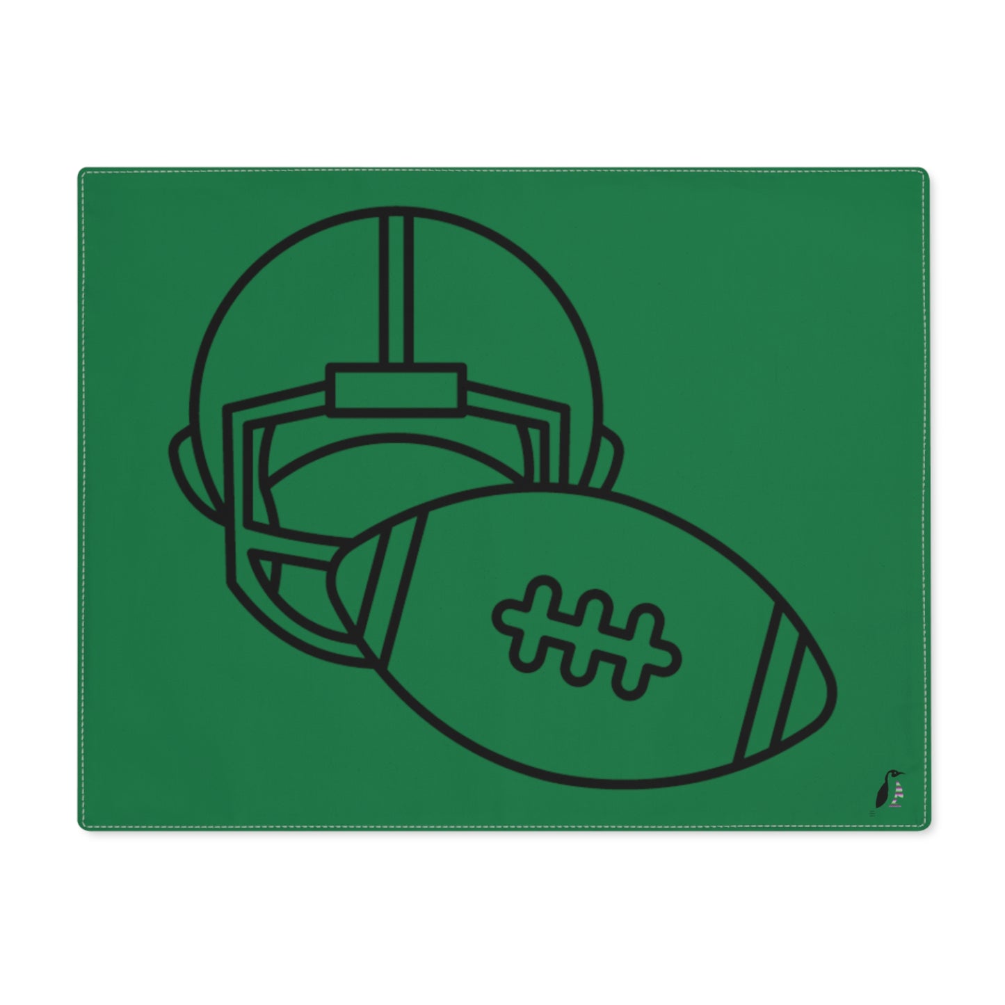 Placemat, 1pc: Football Dark Green