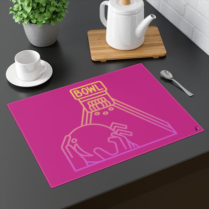 Placemat, 1pc: Bowling Pink