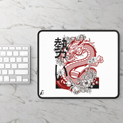 Gaming Mouse Pad: Dragons White