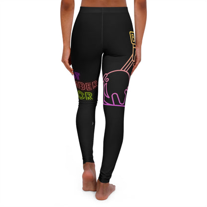 Women's Spandex Leggings: Bowling Black