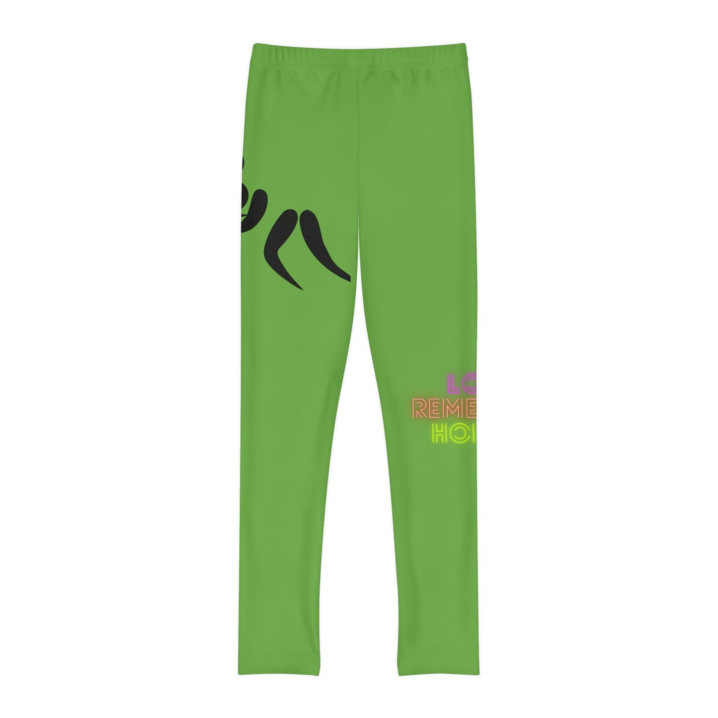 Youth Full-Length Leggings: Wrestling Green