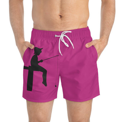 Swim Trunks: Fishing Pink