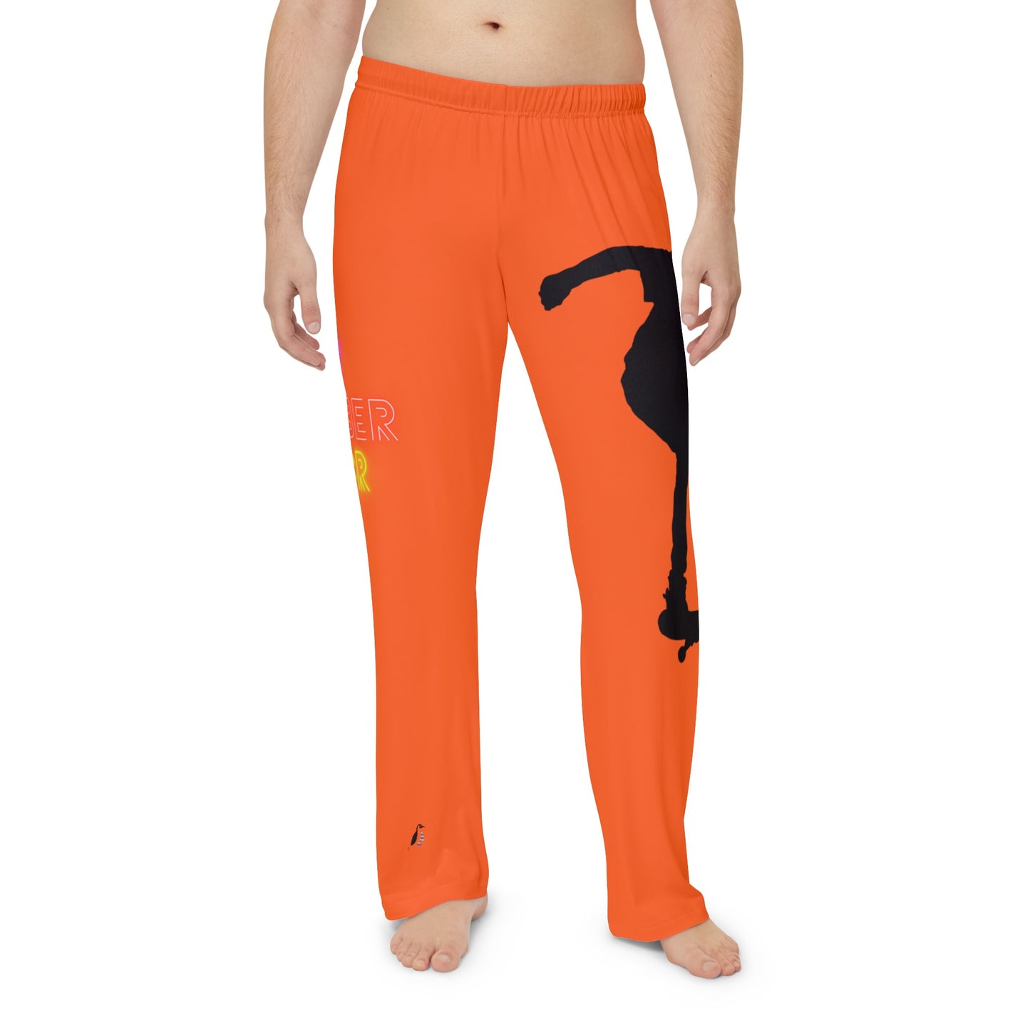 Men's Pajama Pants: Skateboarding Orange