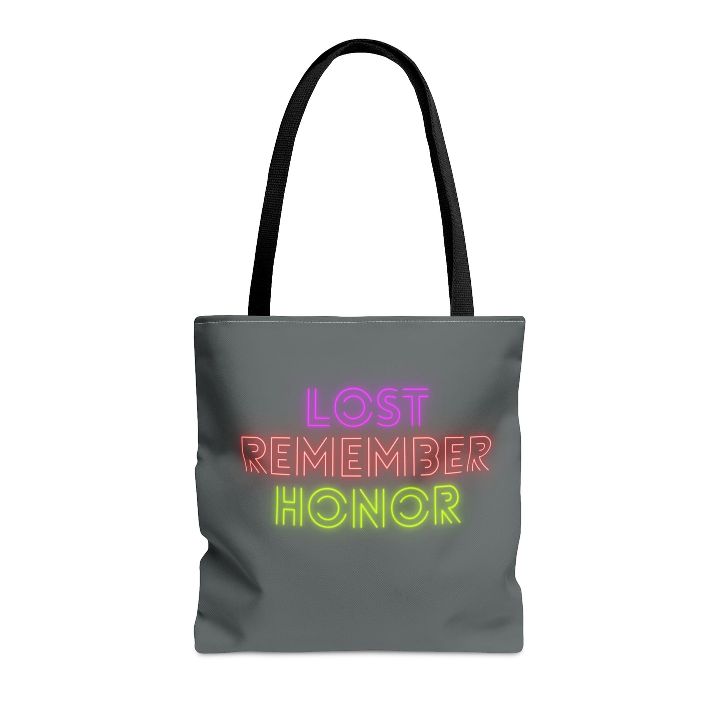 Tote Bag: Lost Remember Honor Dark Grey