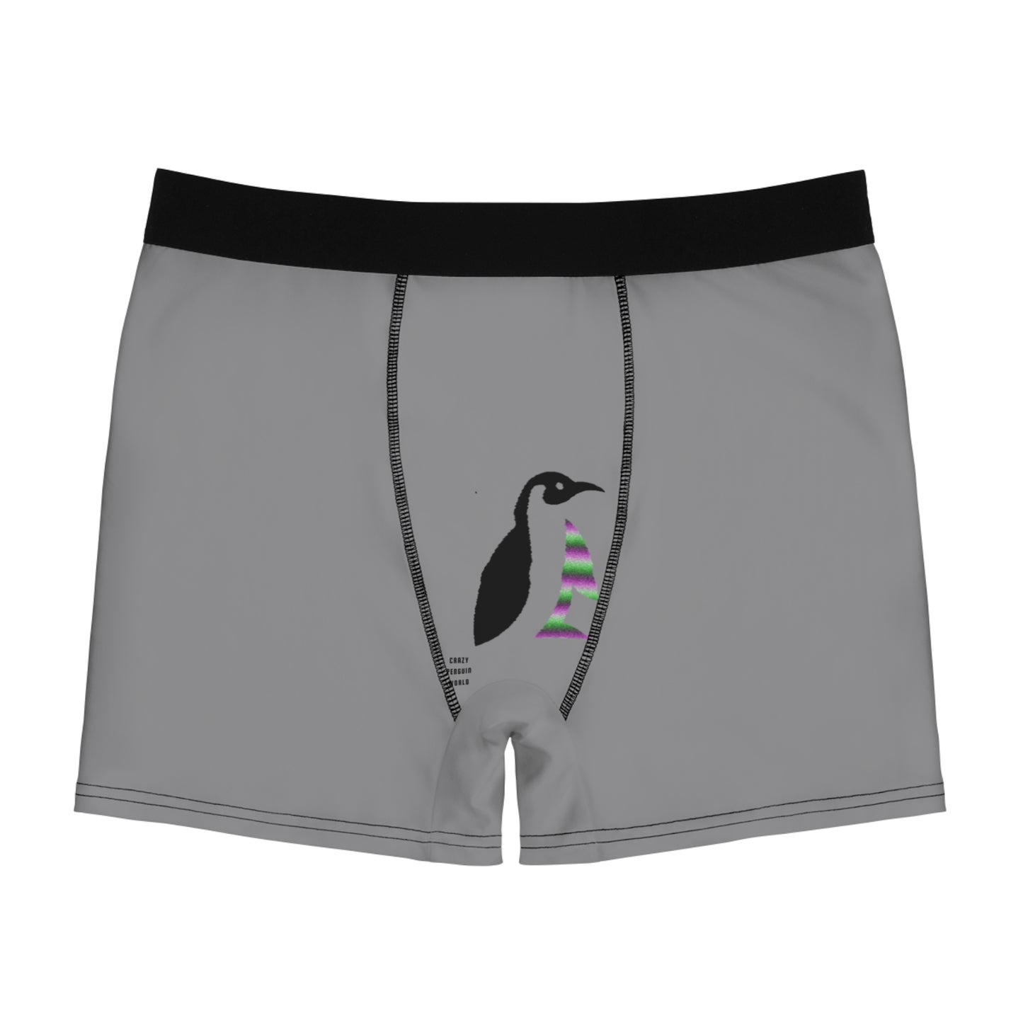 Men's Boxer Briefs: LGBTQ Pride Grey