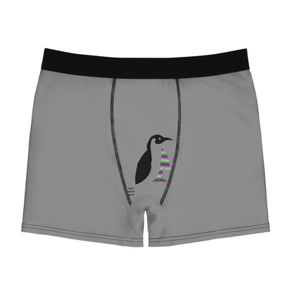 Men's Boxer Briefs: LGBTQ Pride Grey