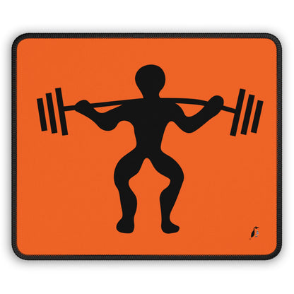 Gaming Mouse Pad: Weightlifting Orange