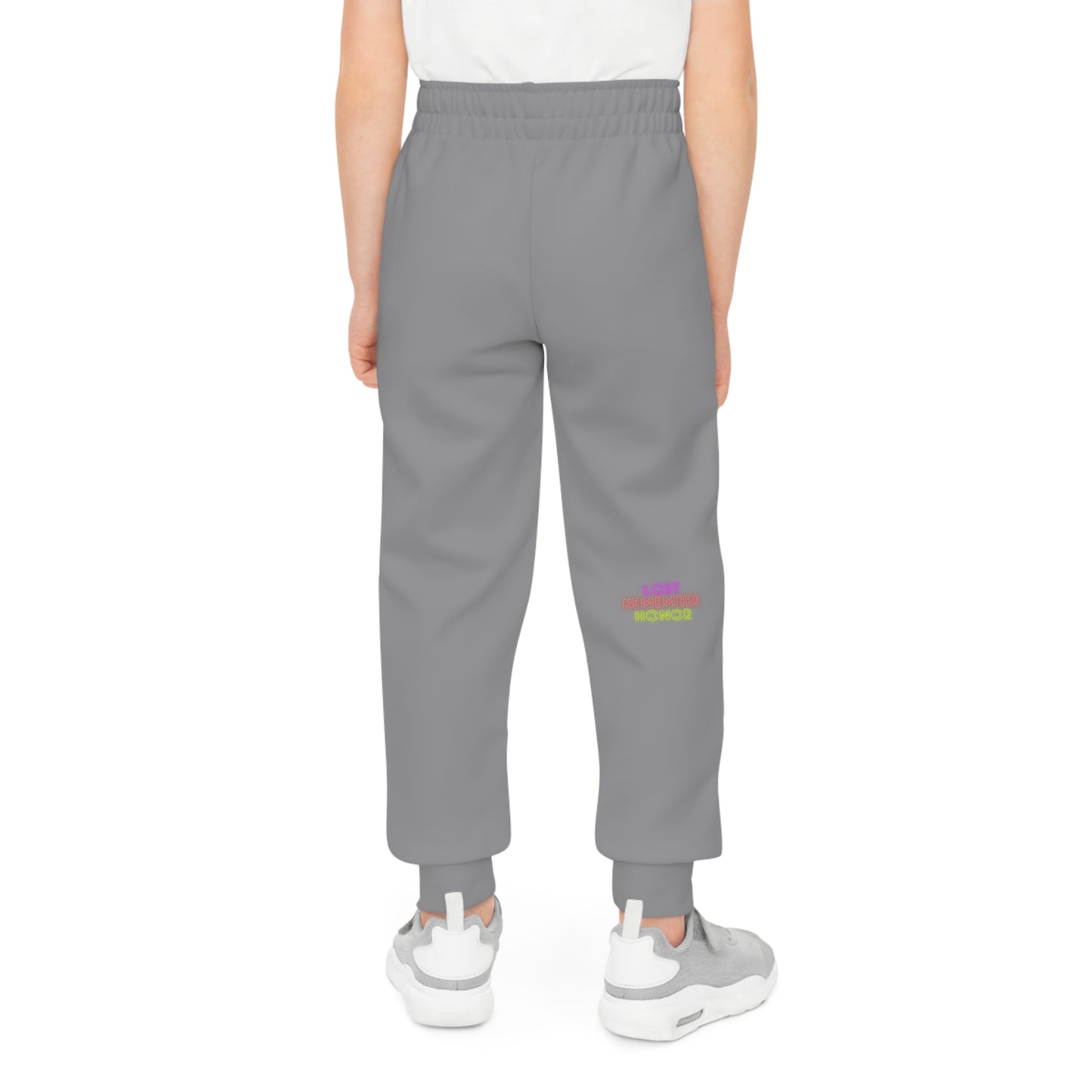 Youth Joggers: Crazy Penguin World Logo Grey