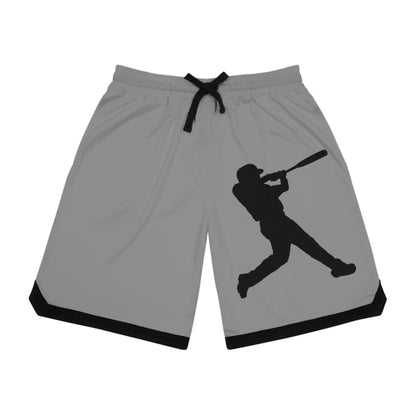 Basketball Rib Shorts: Baseball Grey