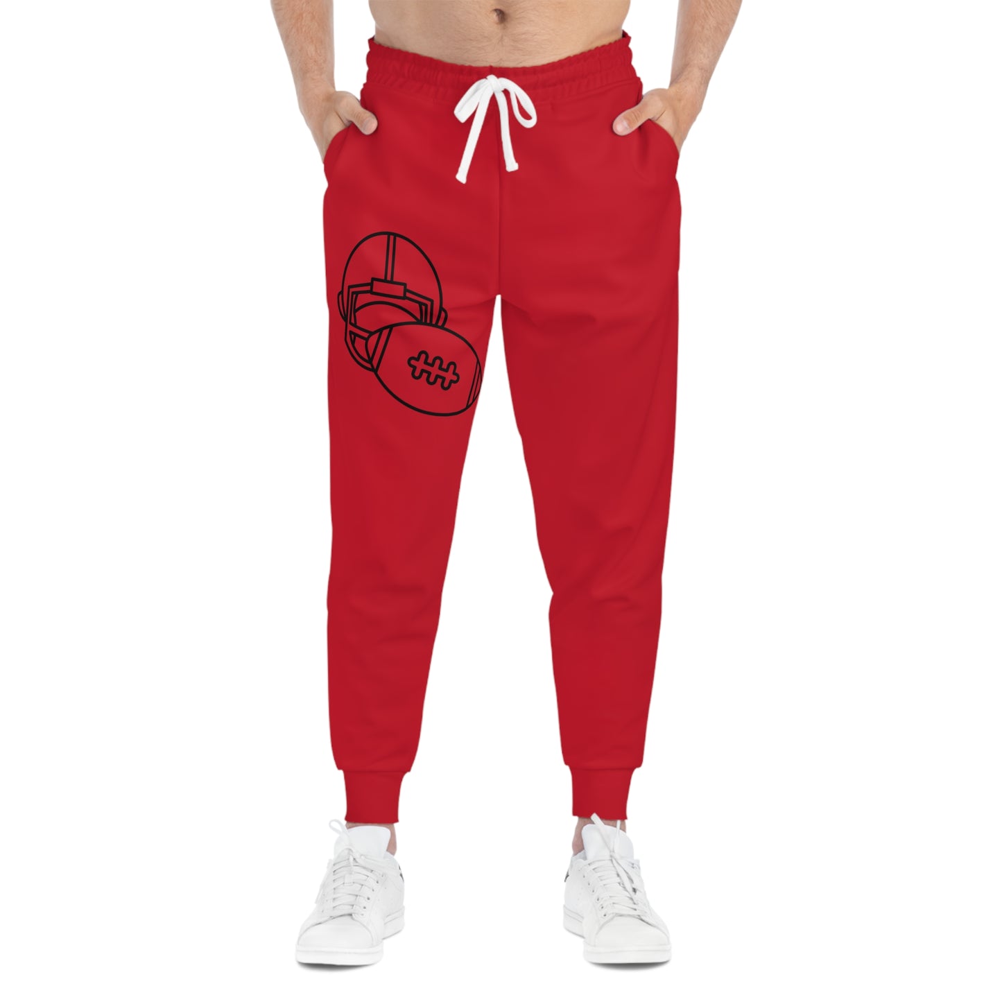 Athletic Joggers: Football Dark Red