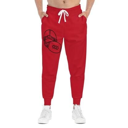 Athletic Joggers: Football Dark Red