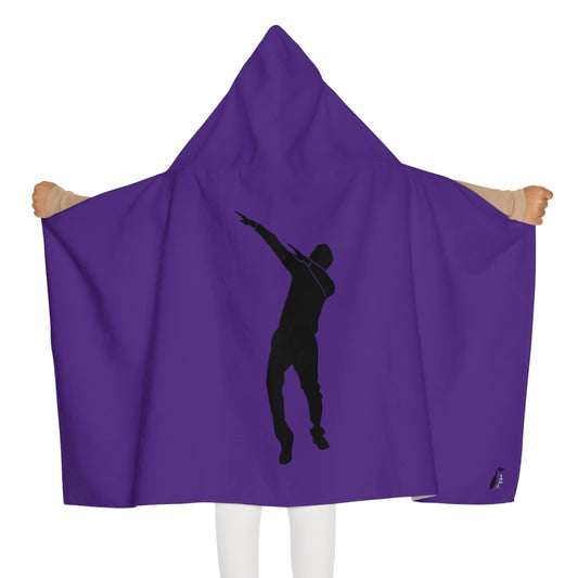 Youth Hooded Towel: Dance Purple