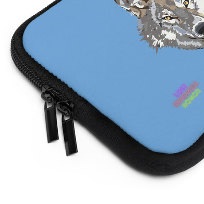 Laptop Sleeve: Wolves Lite Blue