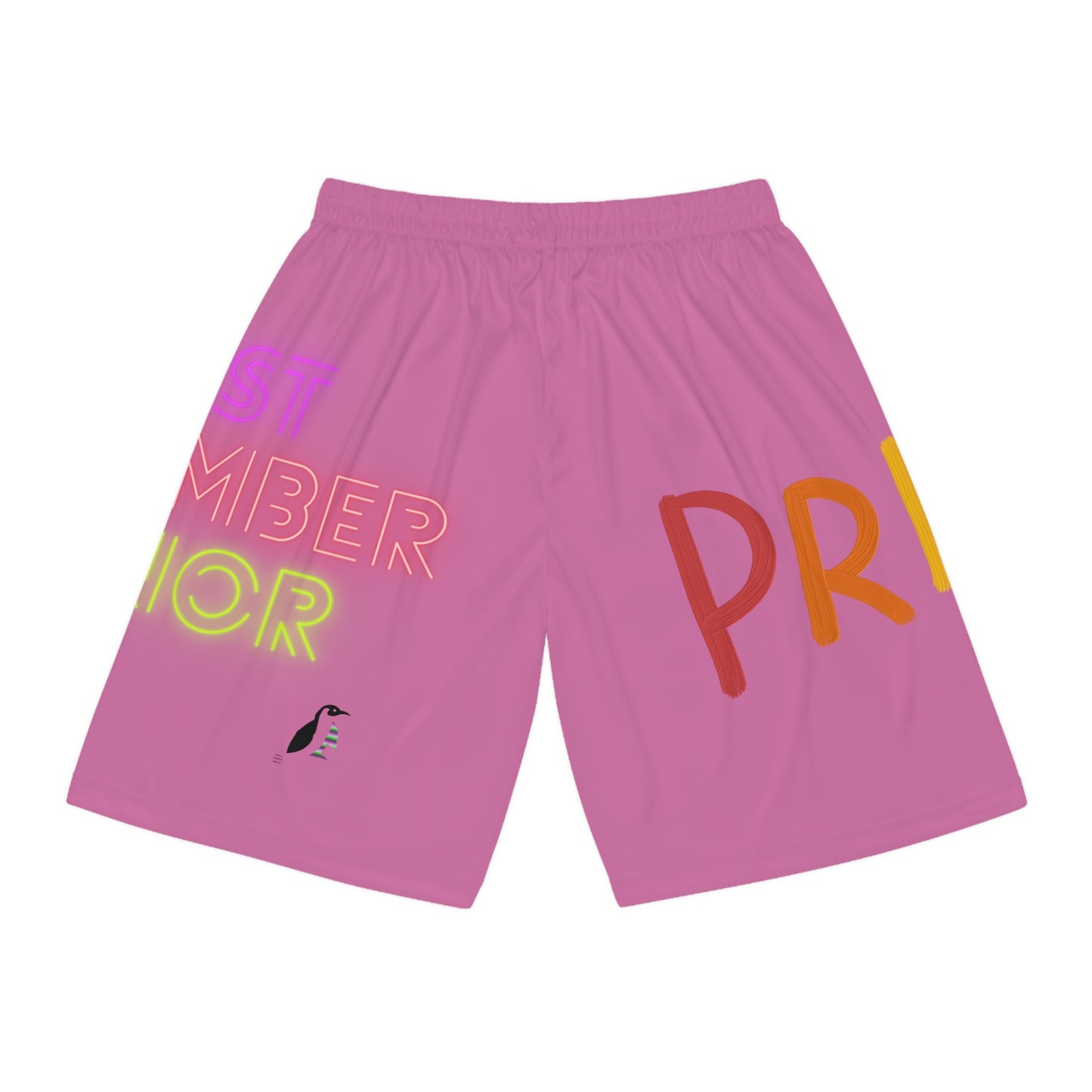 Basketball Shorts: LGBTQ Pride Lite Pink