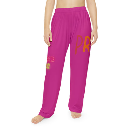 Women's Pajama Pants: LGBTQ Pride Pink