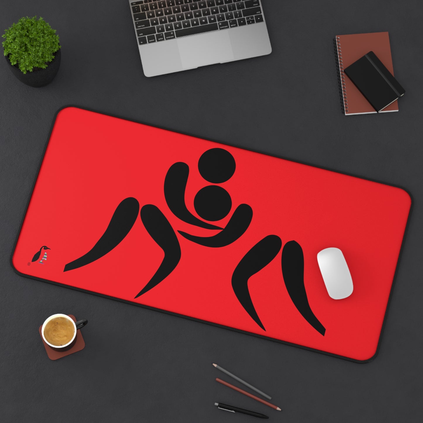 Desk Mat: Wrestling Red