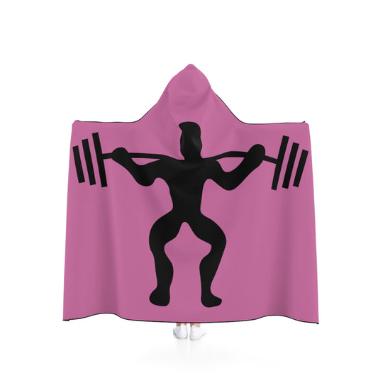 Hooded Blanket: Weightlifting Lite Pink