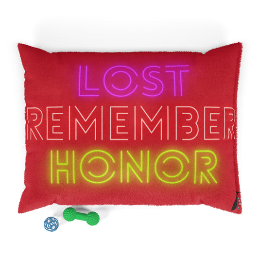 Pet Bed: Lost Remember Honor Dark Red