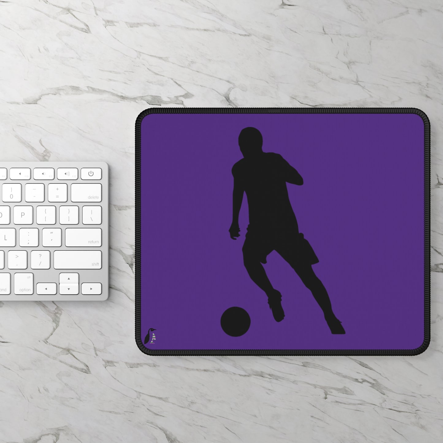 Gaming Mouse Pad: Soccer Purple