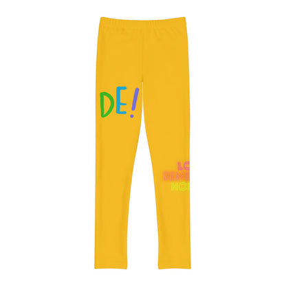 Youth Full-Length Leggings: LGBTQ Pride Yellow