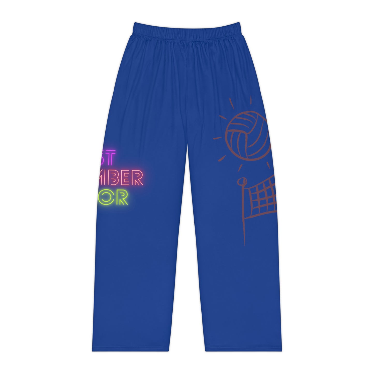 Women's Pajama Pants: Volleyball Dark Blue