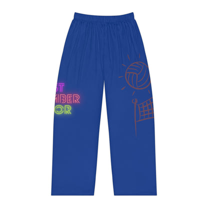 Women's Pajama Pants: Volleyball Dark Blue