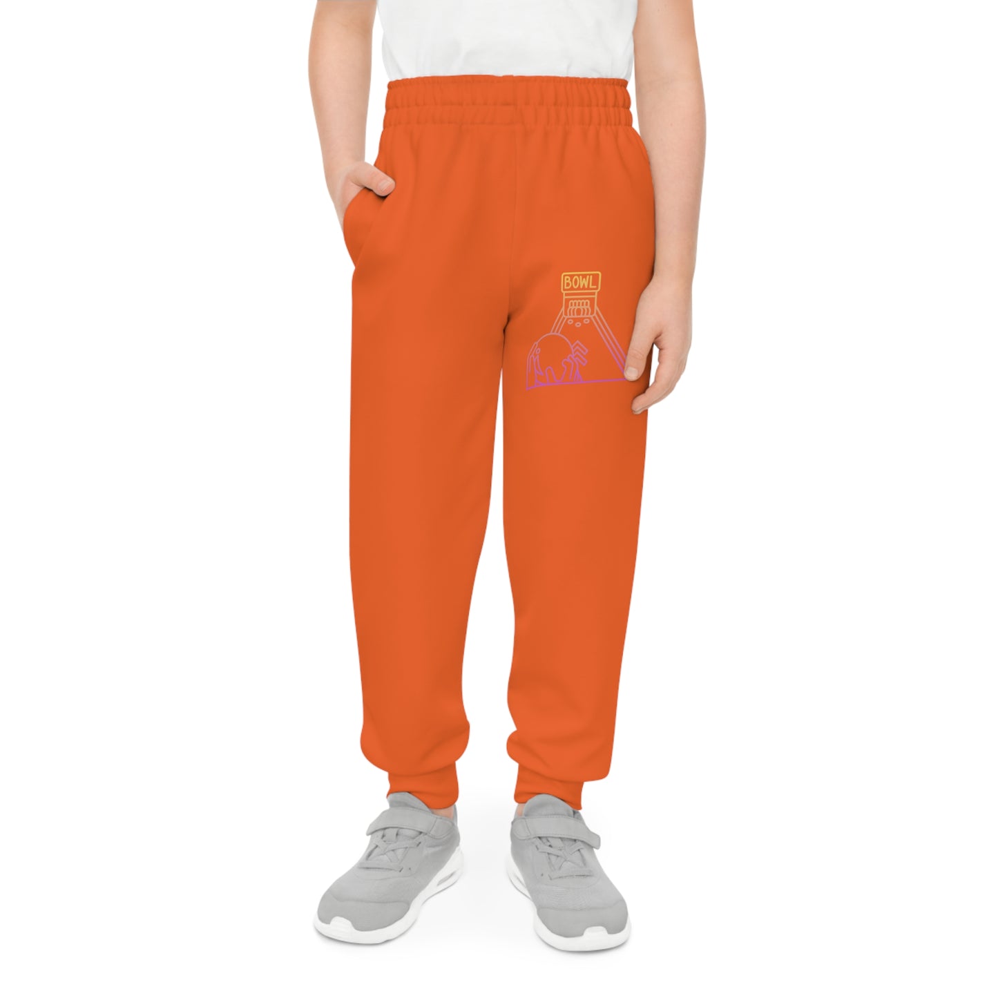 Youth Joggers: Bowling Orange