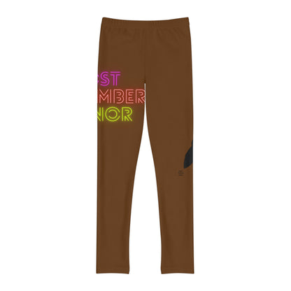 Youth Full-Length Leggings: Lost Remember Honor Brown