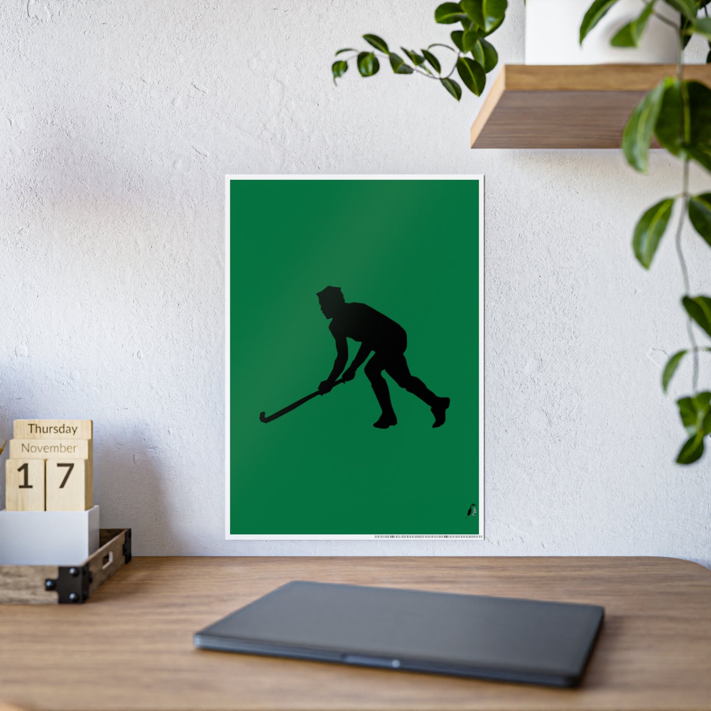 Gloss Posters: Hockey Dark Green