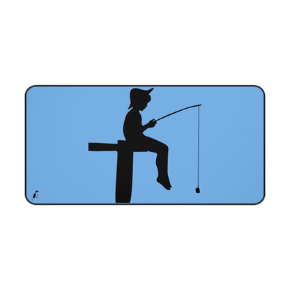 Desk Mat: Fishing Lite Blue