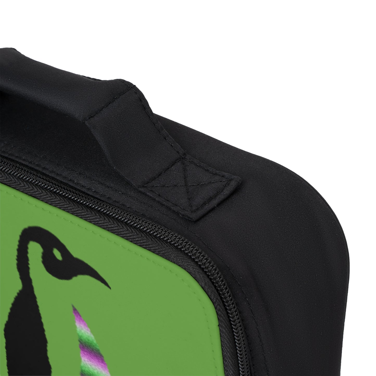 Lunch Bag: Crazy Penguin World Logo Green