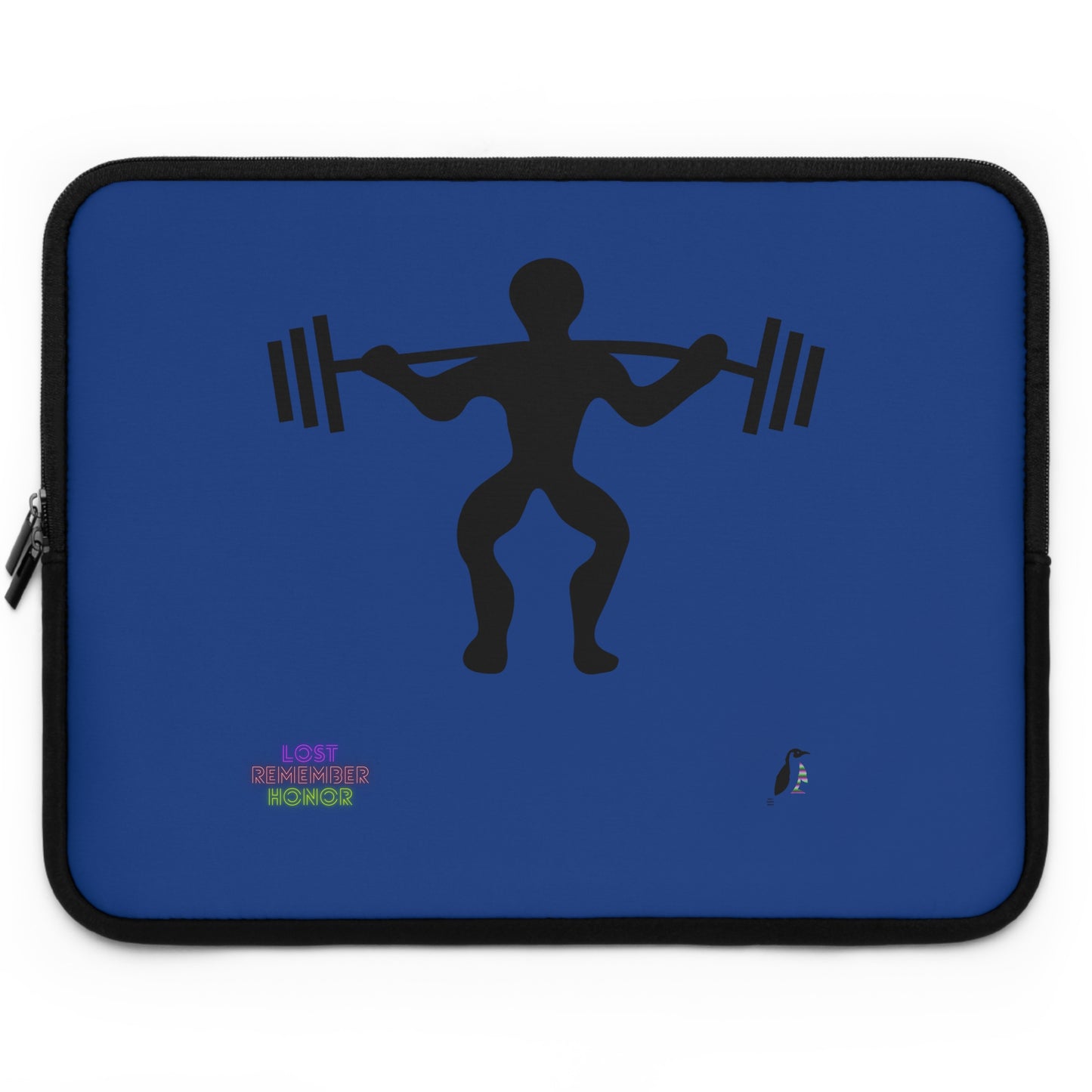 Laptop Sleeve: Weightlifting Dark Blue