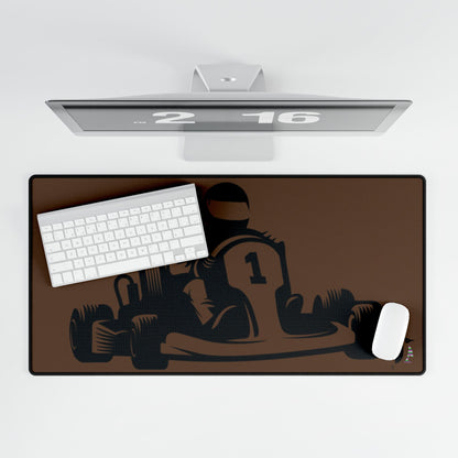 Desk Mats: Racing Brown