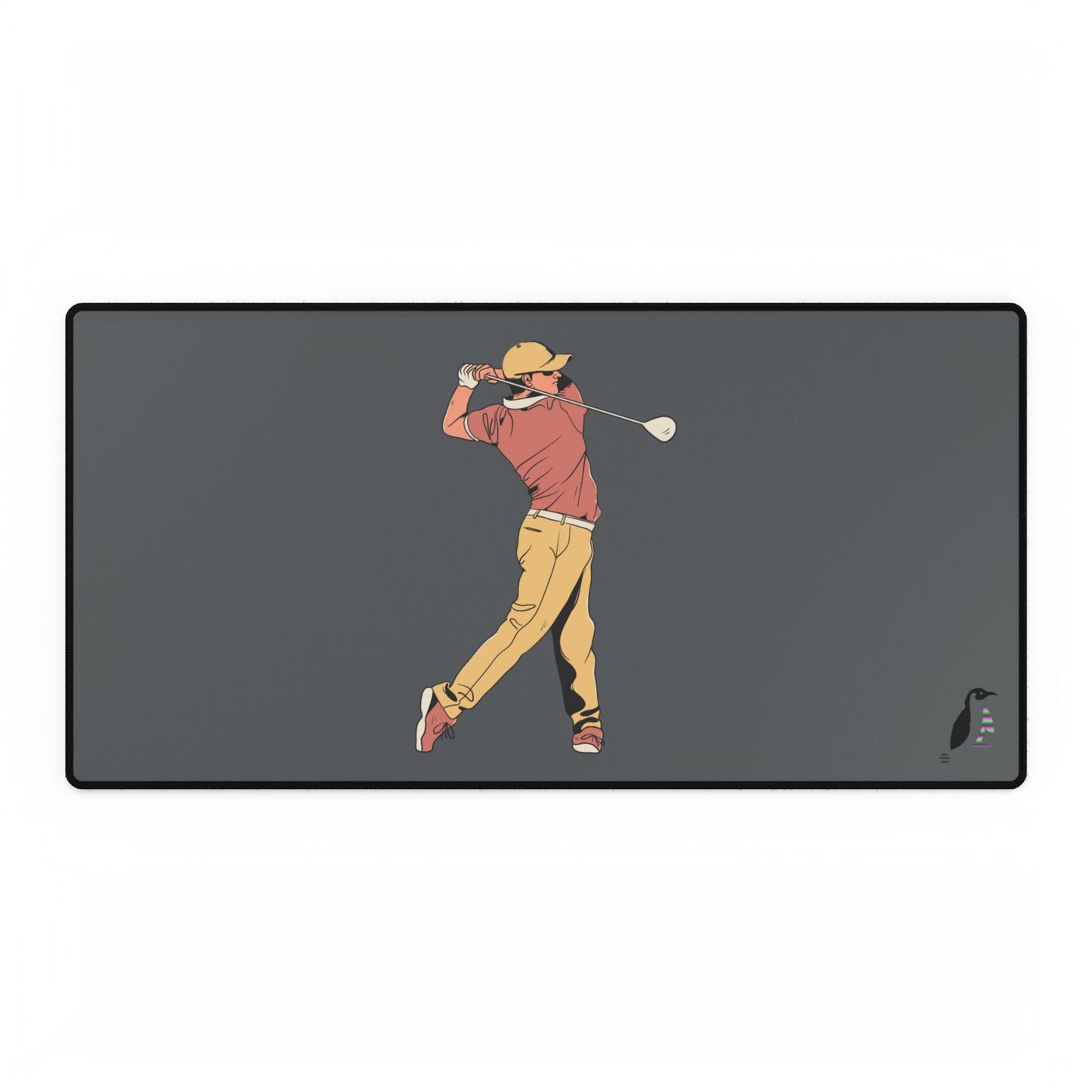 Desk Mats: Golf Dark Grey