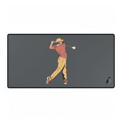 Desk Mats: Golf Dark Grey