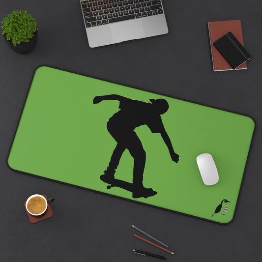 Desk Mat: Skateboarding Green