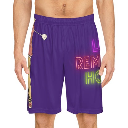 Basketball Shorts: Golf Purple