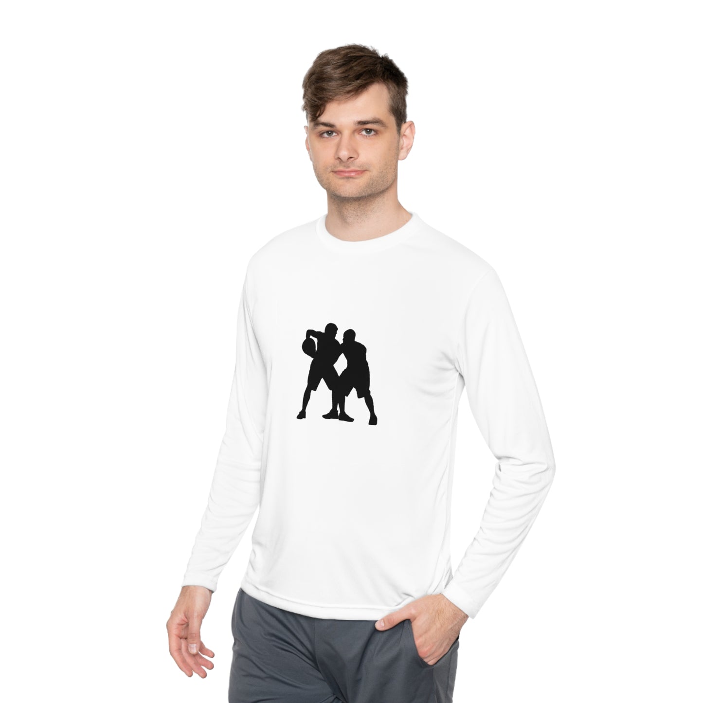 Lightweight Long Sleeve Tee: Basketball #1