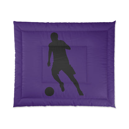 Comforter: Soccer Purple