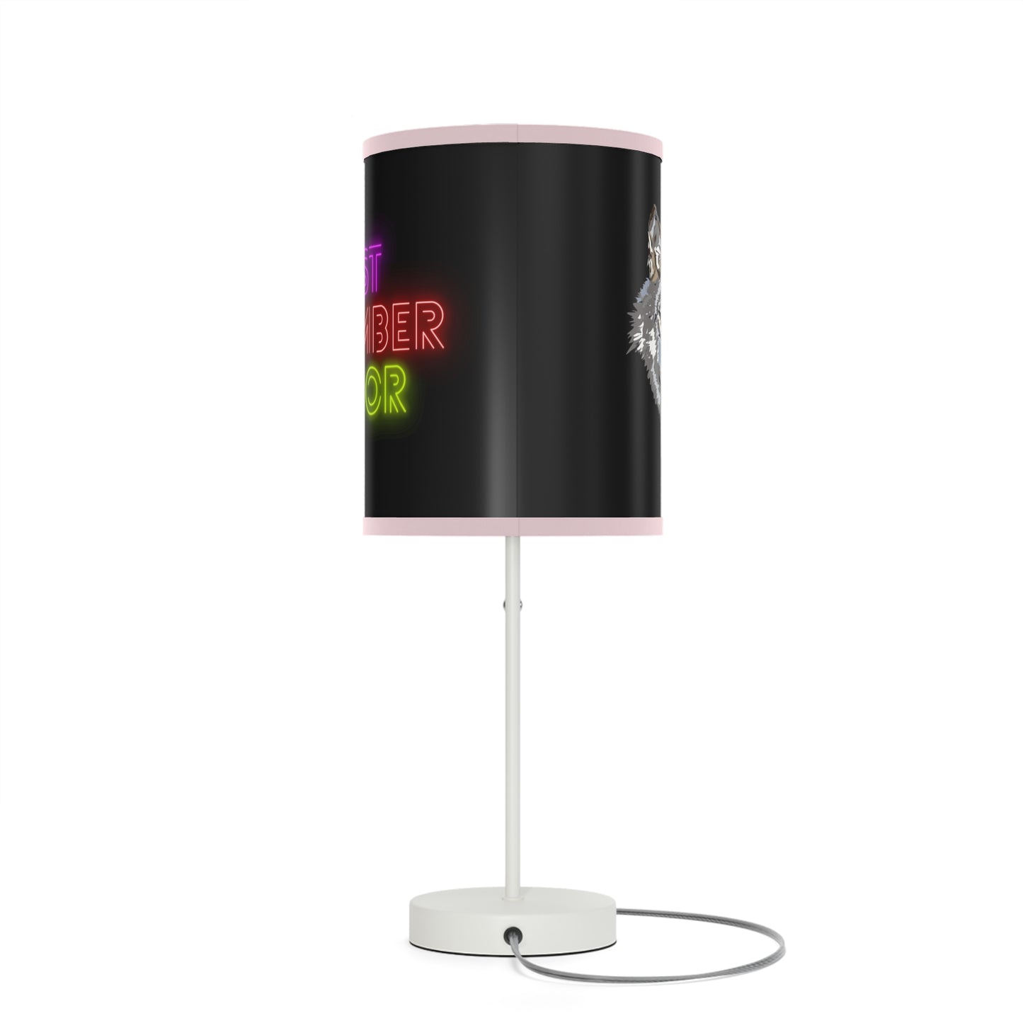 Lamp on a Stand, US|CA plug: Wolves Black