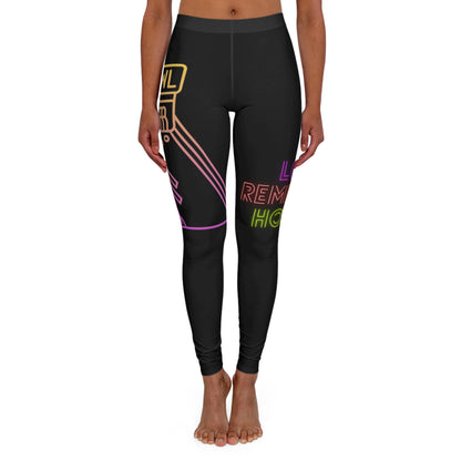 Women's Spandex Leggings: Bowling Black