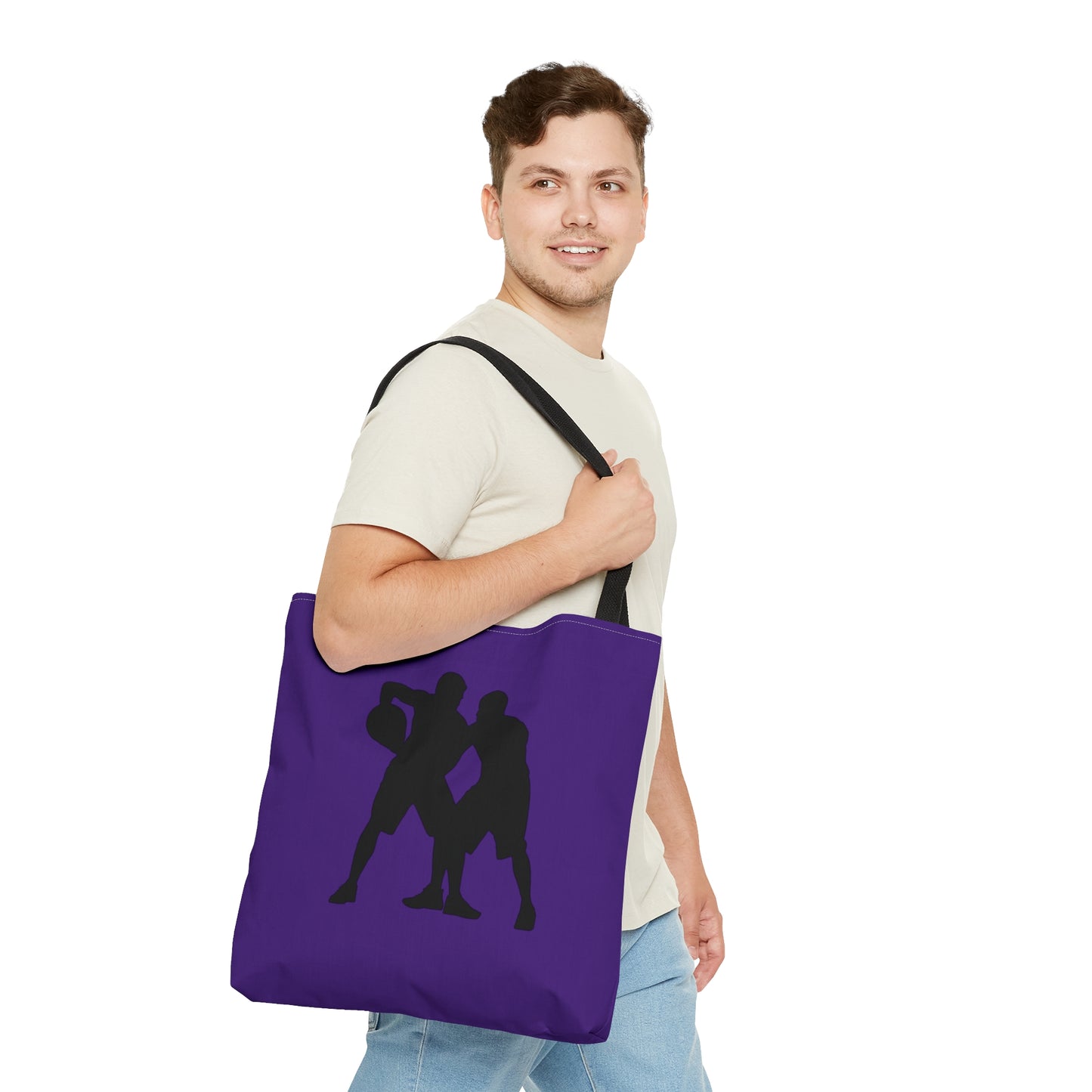 Tote Bag: Basketball Purple