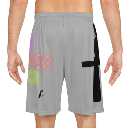 Basketball Shorts: Fishing Lite Grey