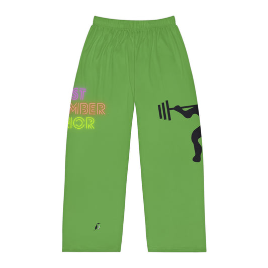 Men's Pajama Pants: Weightlifting Green