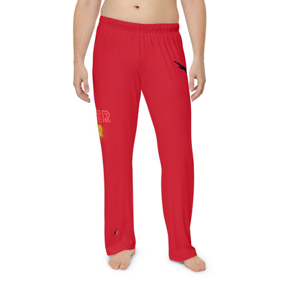 Men's Pajama Pants: Dance Dark Red