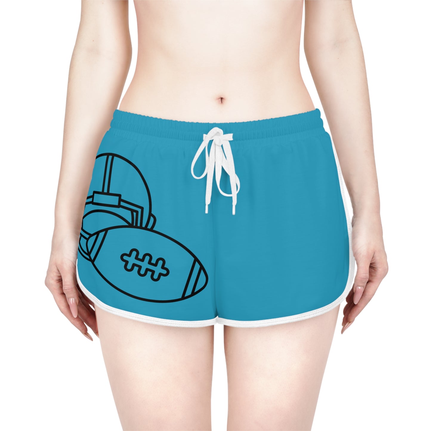 Women's Relaxed Shorts: Football Turquoise