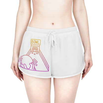 Women's Relaxed Shorts: Bowling White