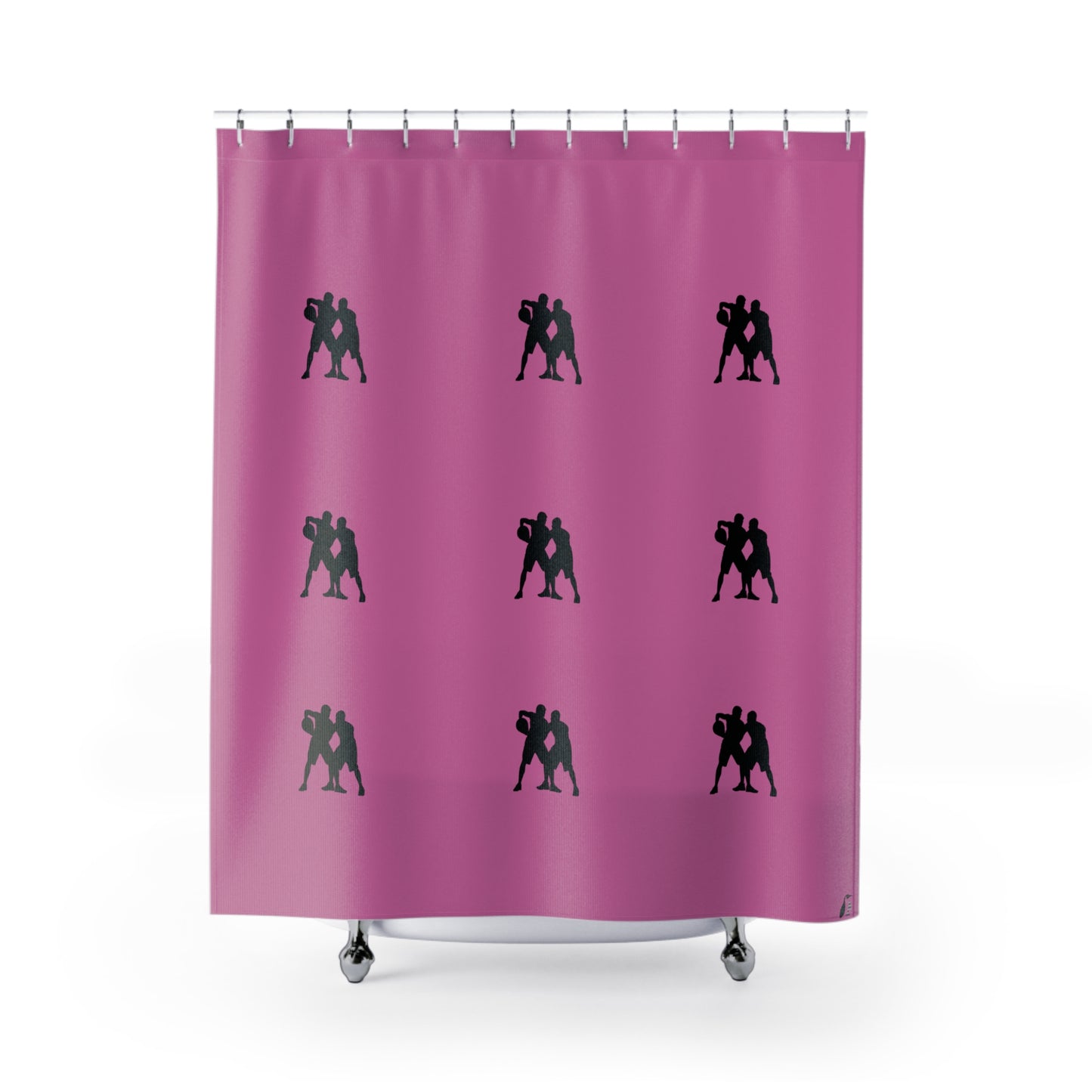 Shower Curtains: #2 Basketball Lite Pink